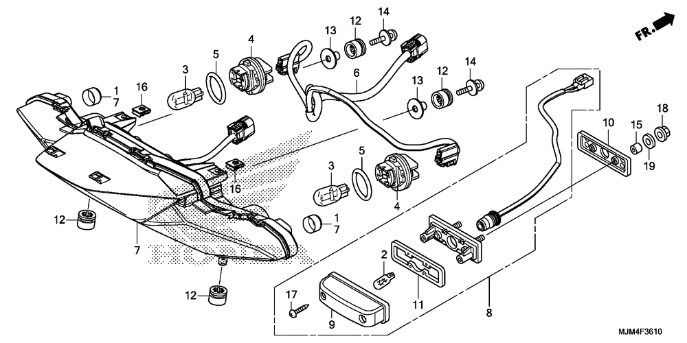 Rear combination light