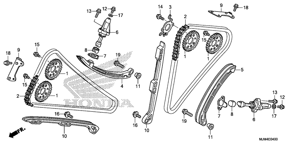 Cam chain & tensioner