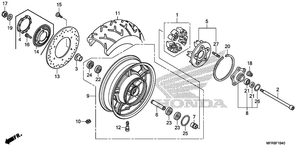 Rear wheel (1)