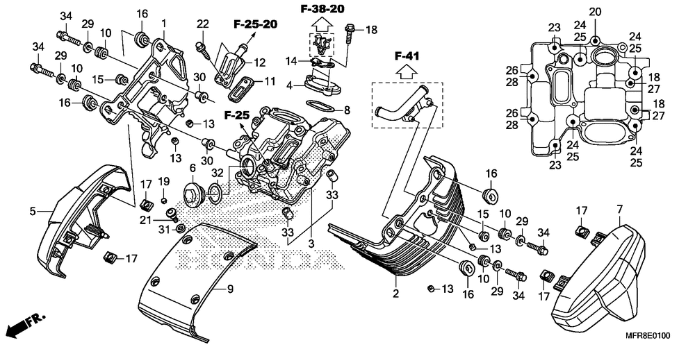 Front cylinder head cover