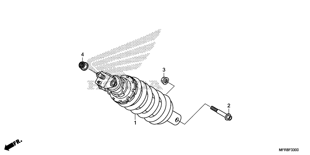 Rear shock absorber (1)