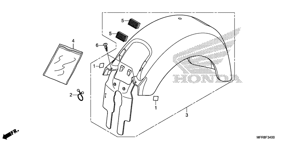 Rear fender (1)