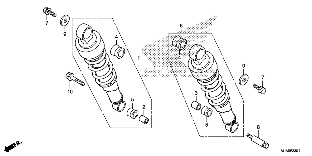 Rear shock absorber (2)