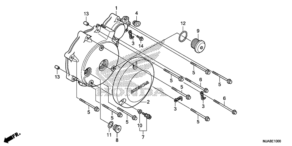 Left crankcase cover