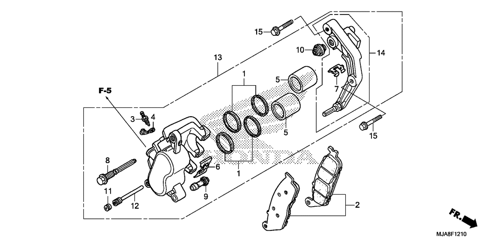 Front brake caliper (1)