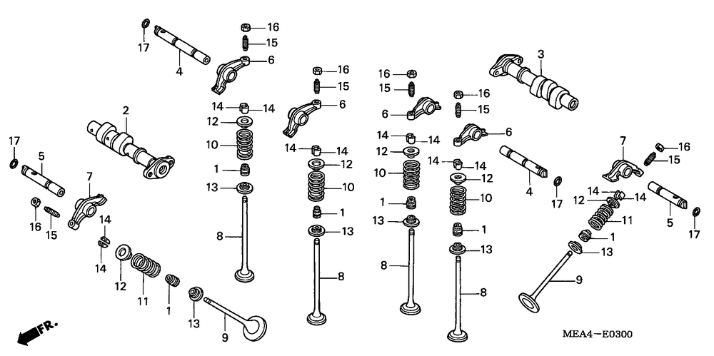 Camshaft & valve