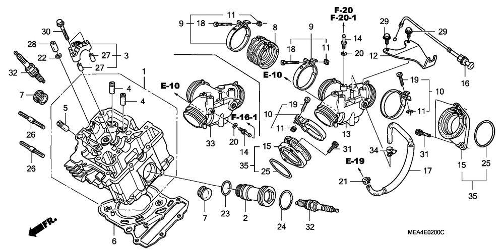 Cylinder head (fr.)