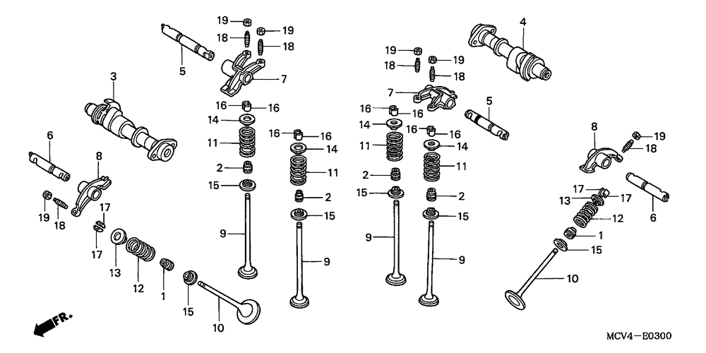 Camshaft & valve