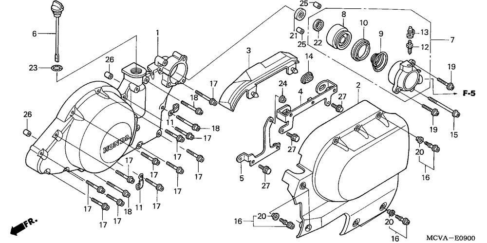 Left crankcase cover