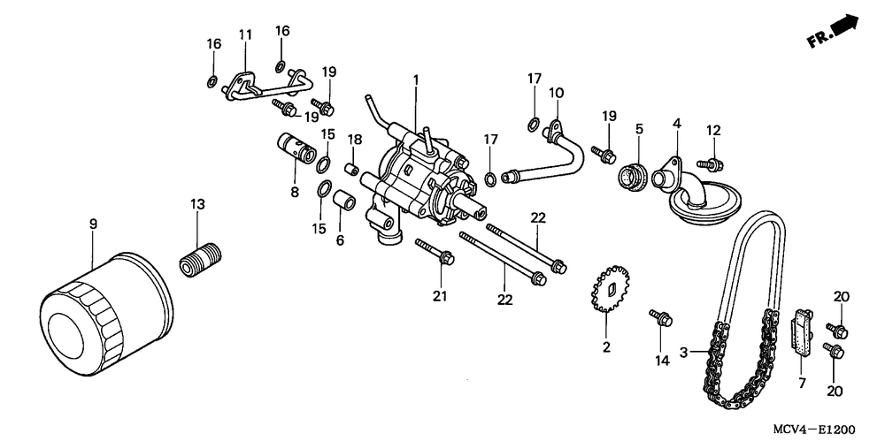 Oil filter & oil pump