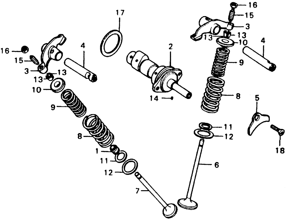 Camshaft & valve
