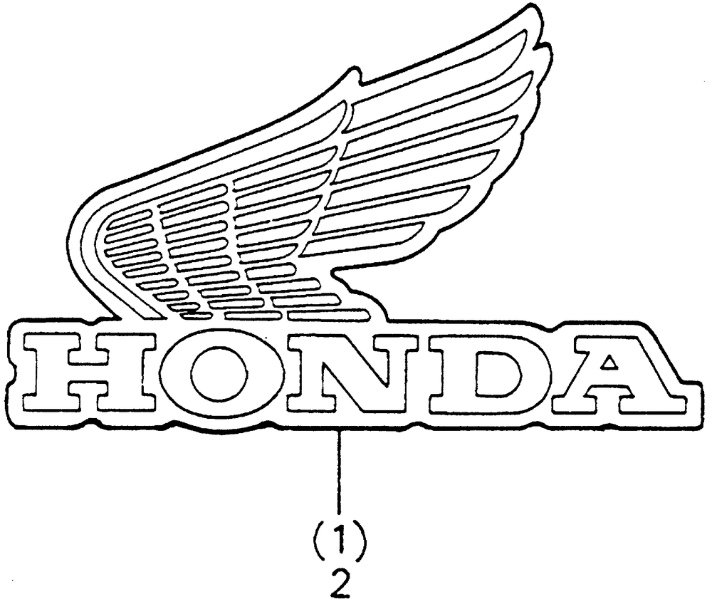 Мотоцикл Хонда трафарет