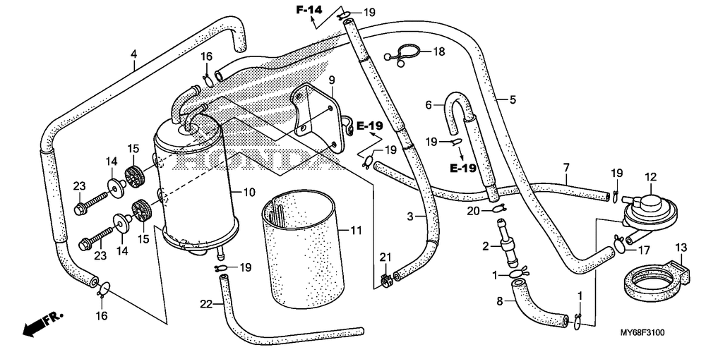 Evap canister (ac)