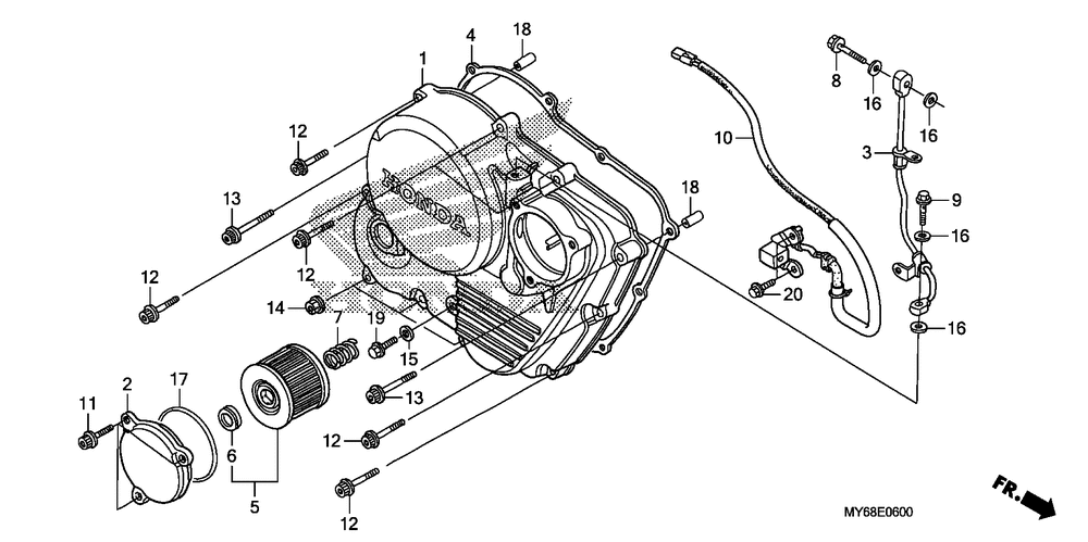 Right crankcase cover