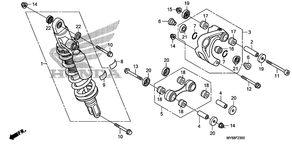 Rear shock absorber