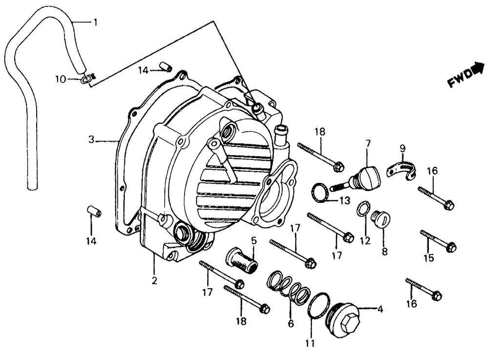 Right crankcase cover