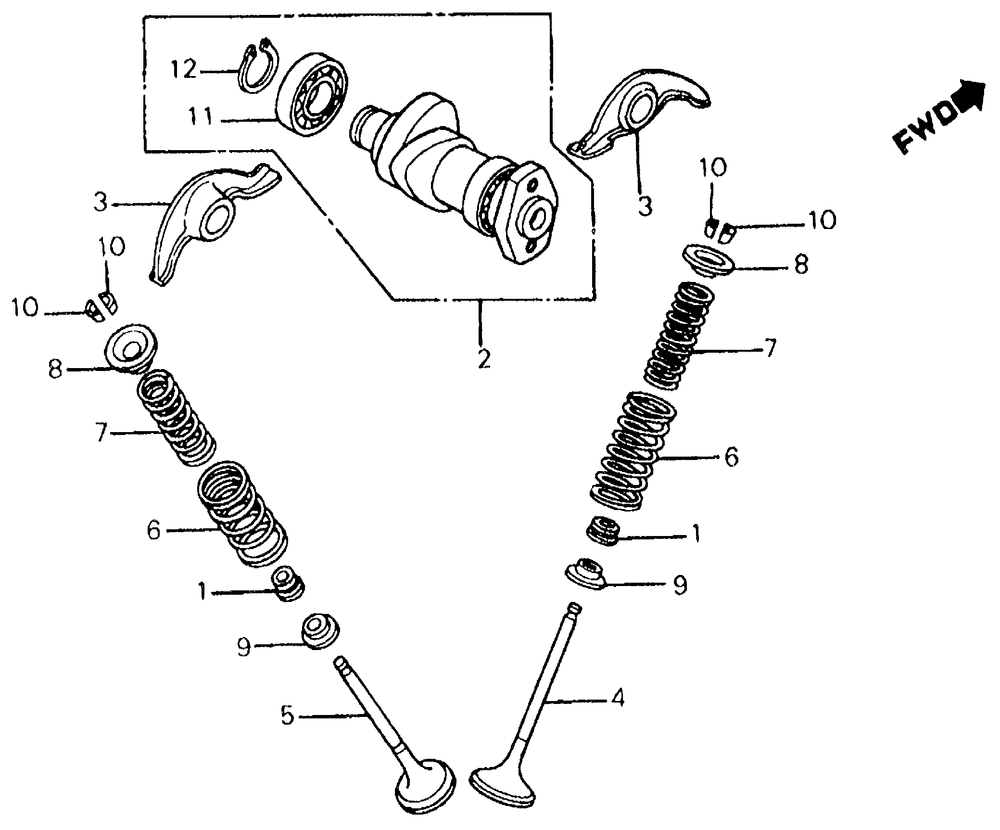 Camshaft & valve