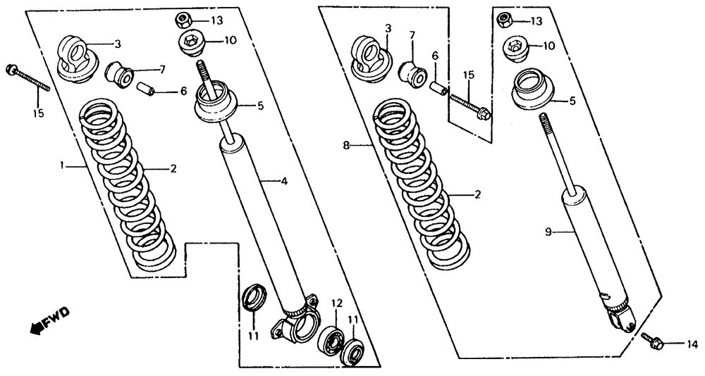 Rear shock absorber