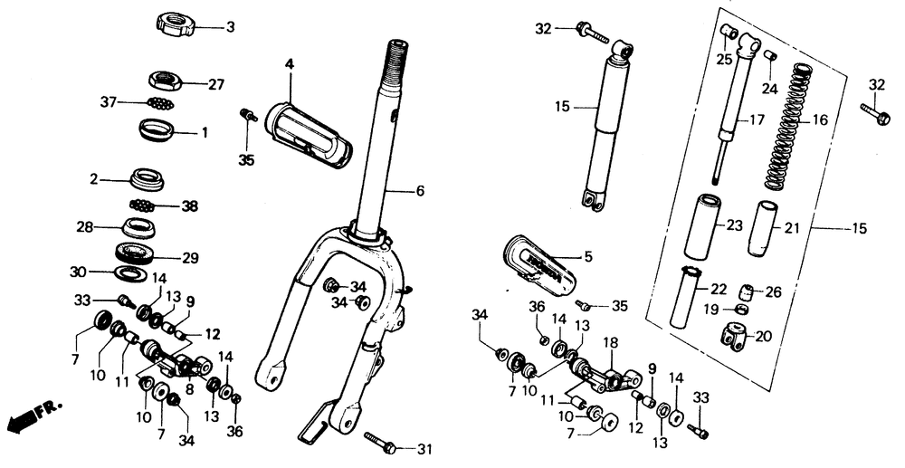 Front fork 87