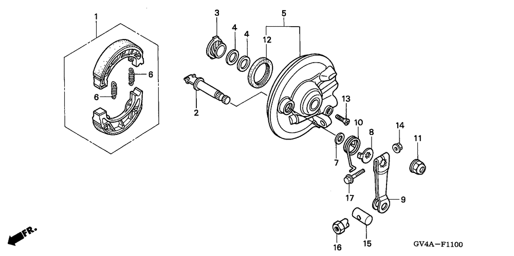 Front brake panel