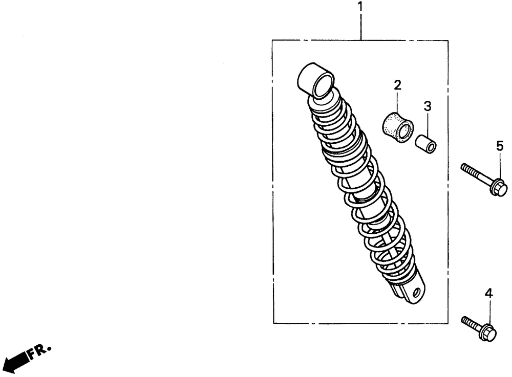 Rear shock absorber