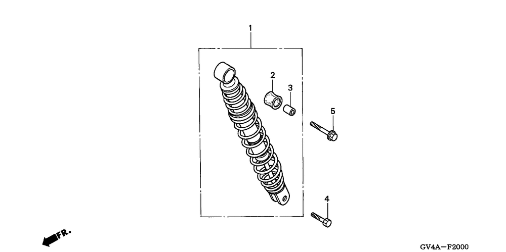 Rear shock absorber