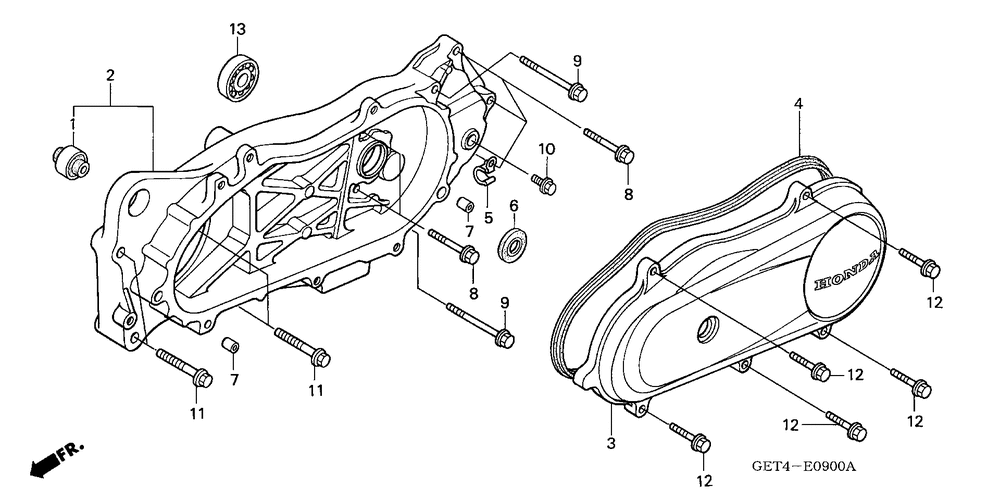 Swingarm & left crankcasecover