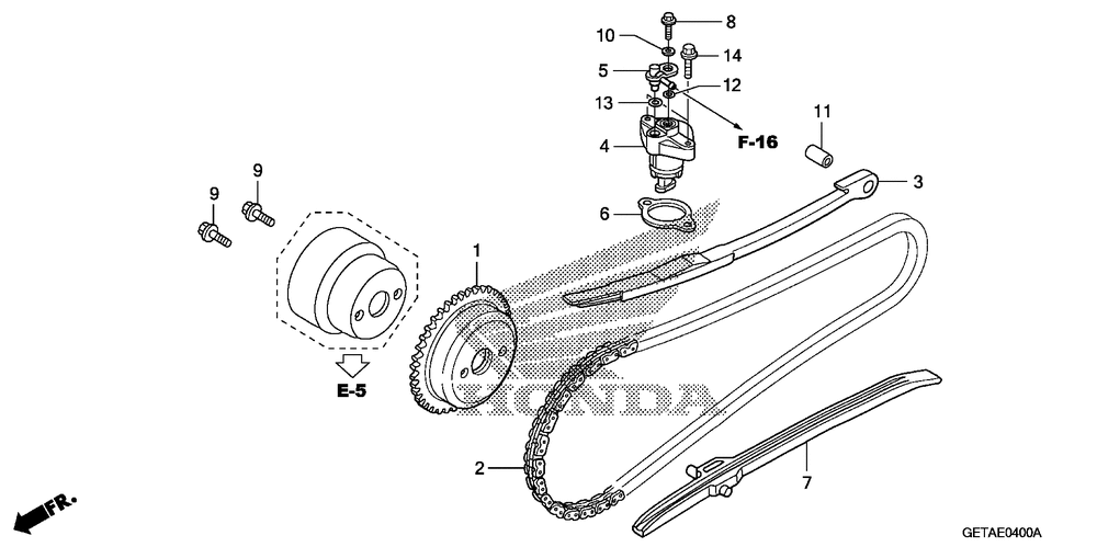 Cam chain & tensioner