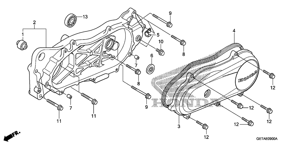 Swingarm & left crankcasecover