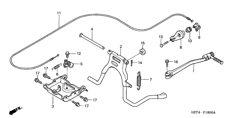 Stand & kick pedal