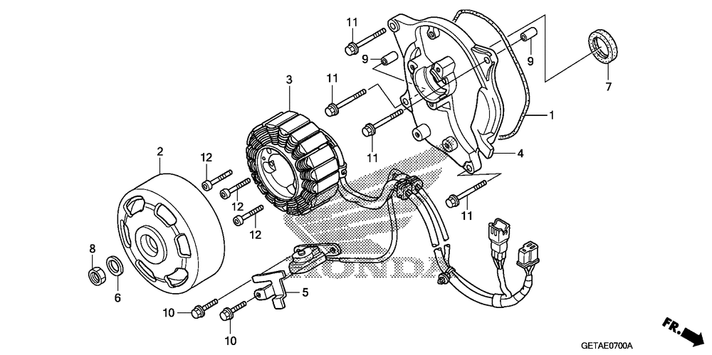 Alternator stator