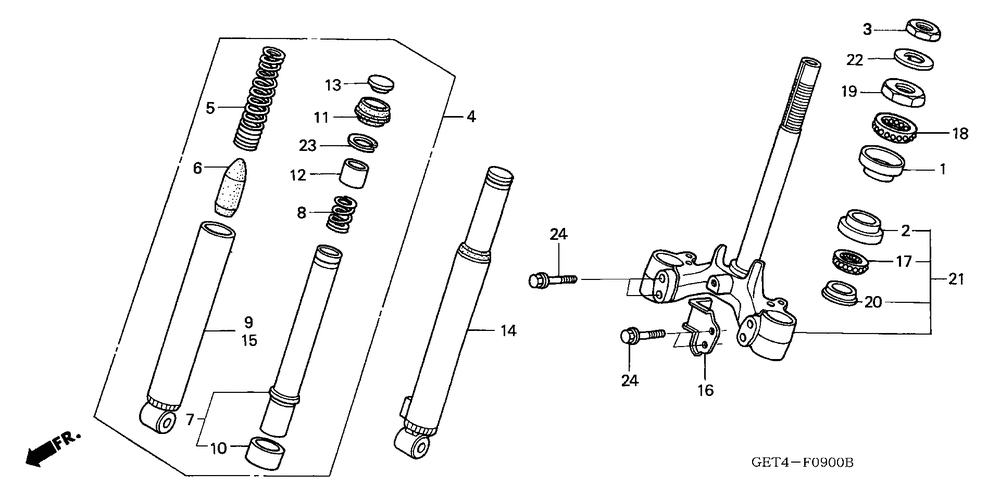 Front fork & front cushion