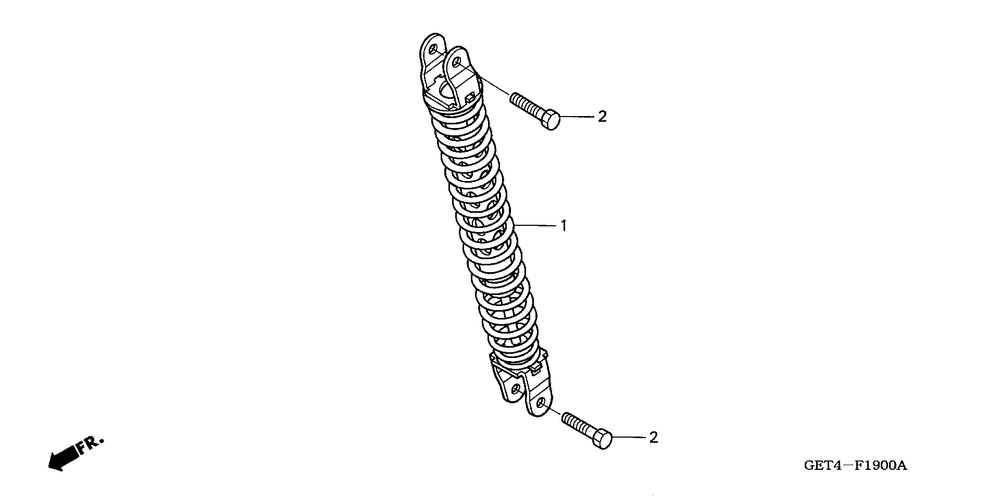 Rear shock absorber