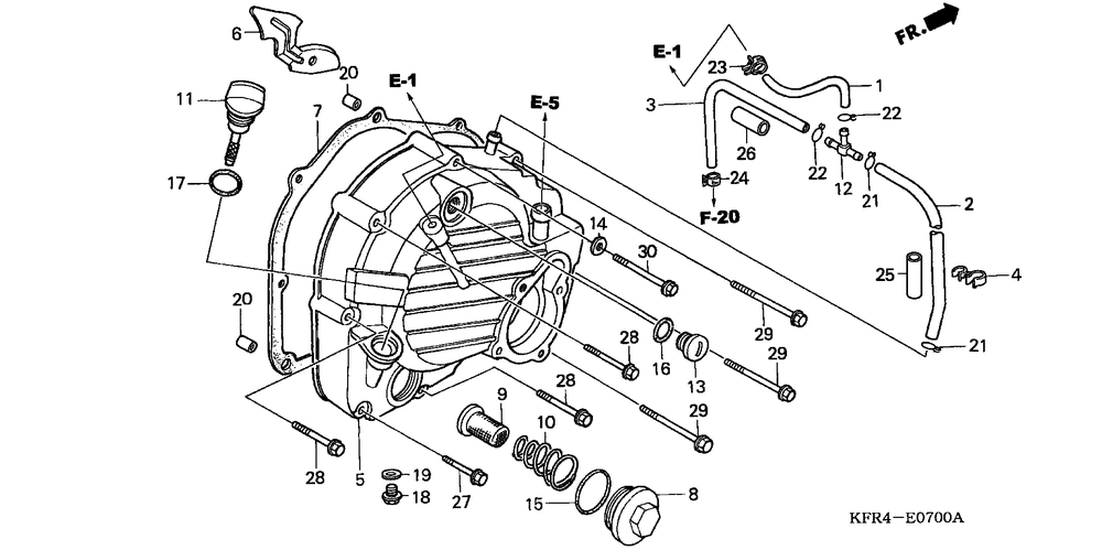 Right crankcase cover