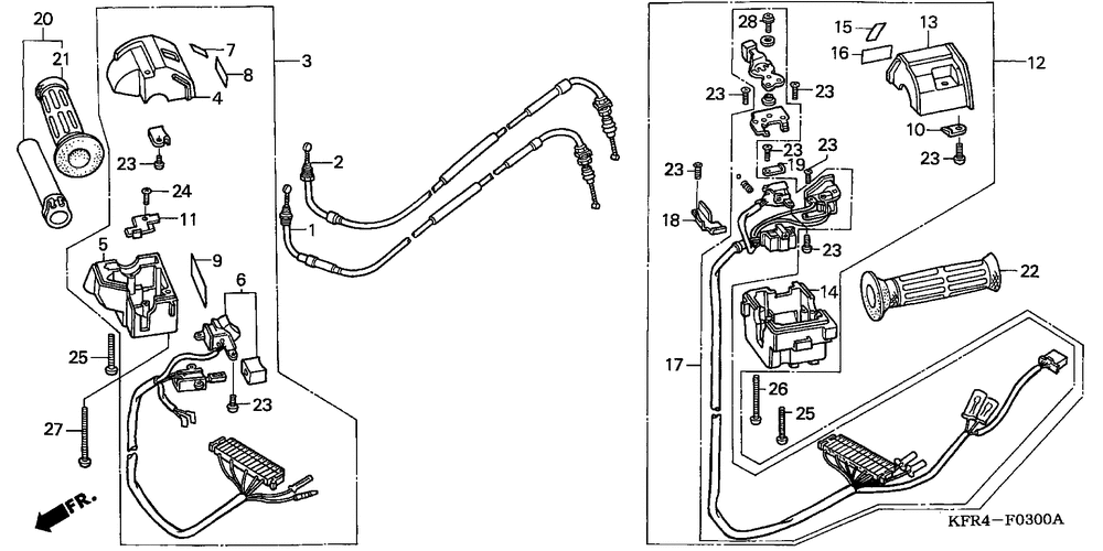 Handle switch & cable