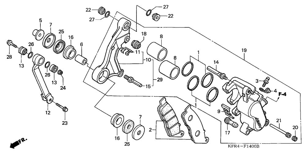 Front brake caliper