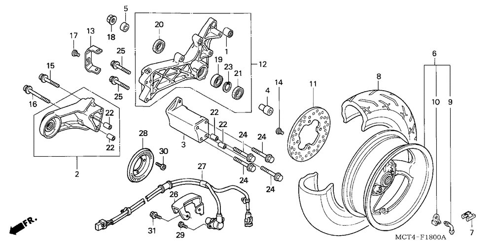 Rear wheel