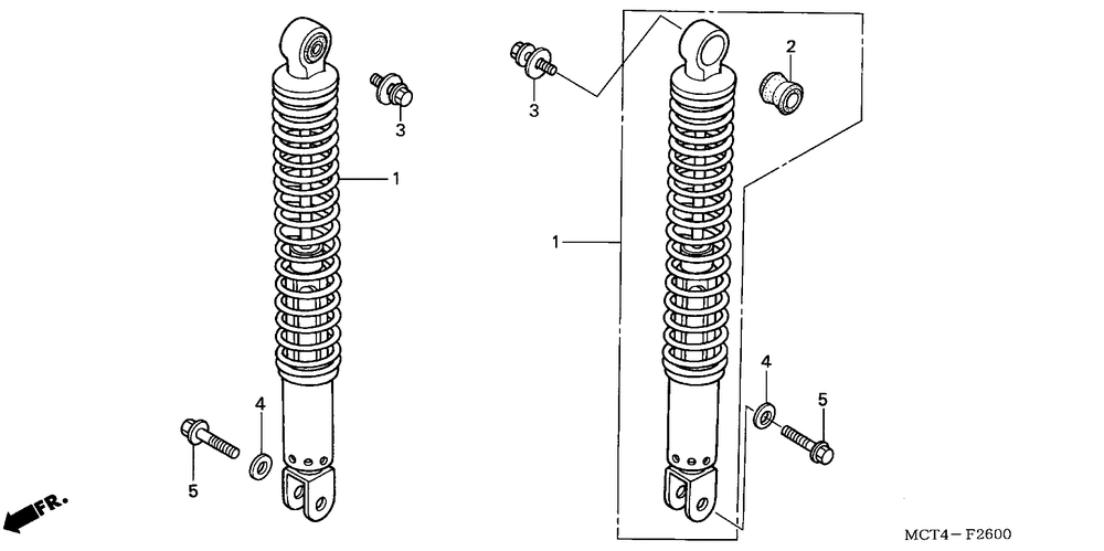 Rear shock absorber