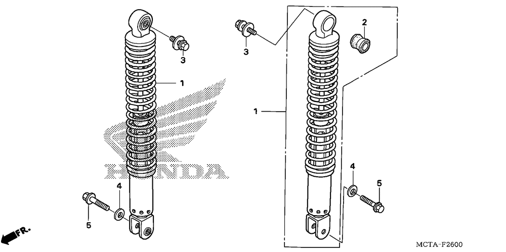 Rear shock absorber