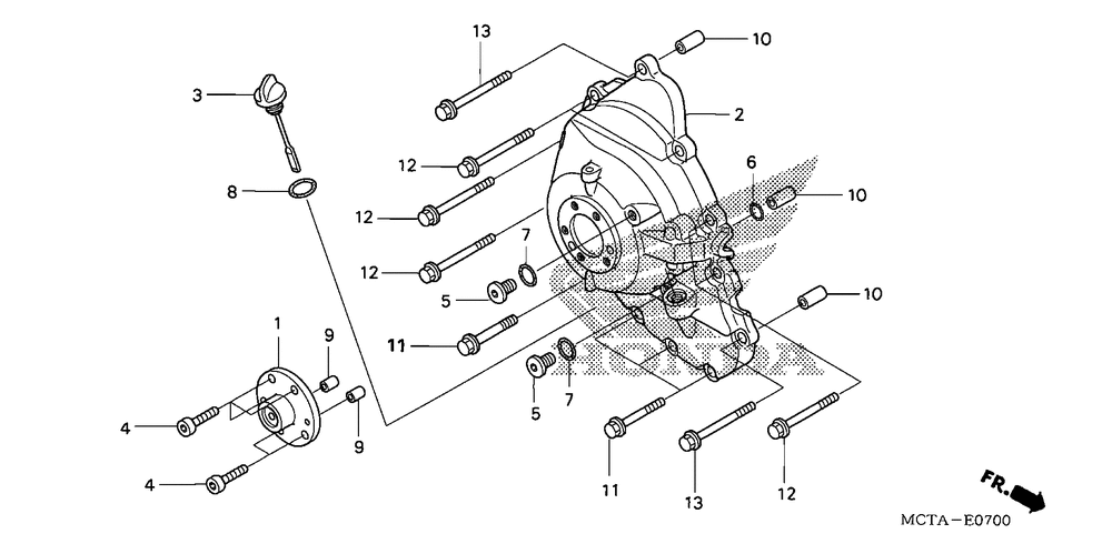 Right crankcase cover