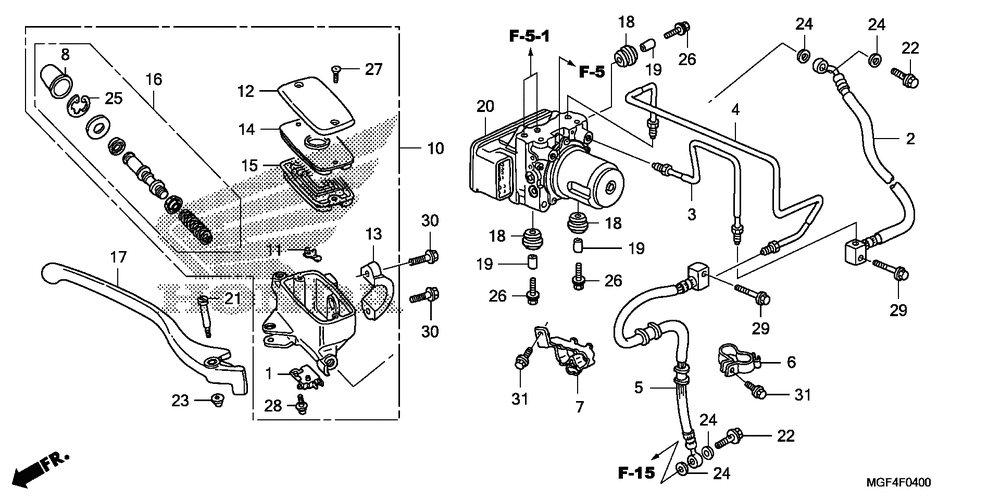 Front brake mastercylinder (fsc600a)