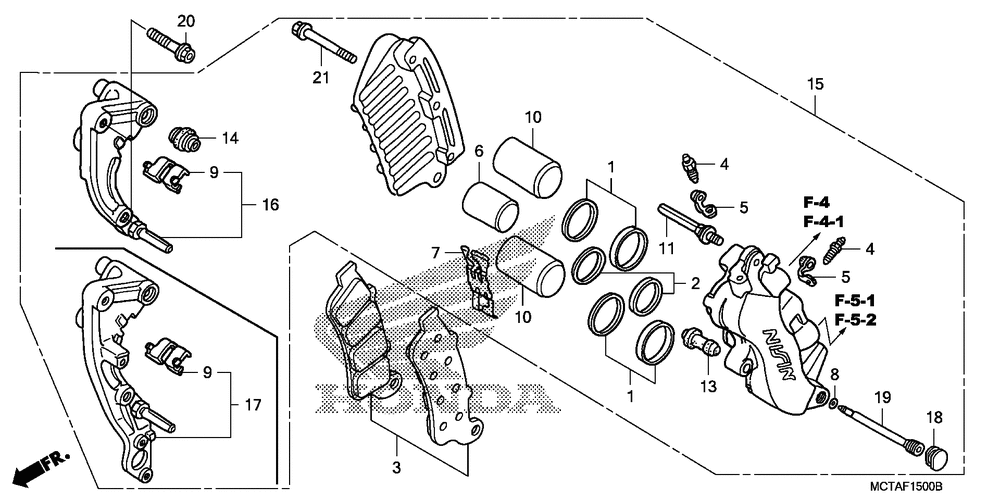 Front brake caliper