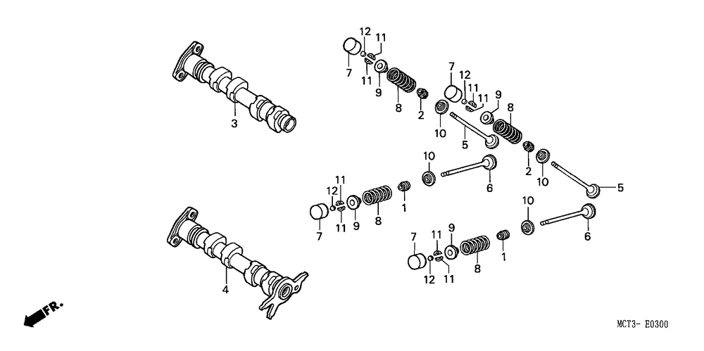 Camshaft & valve