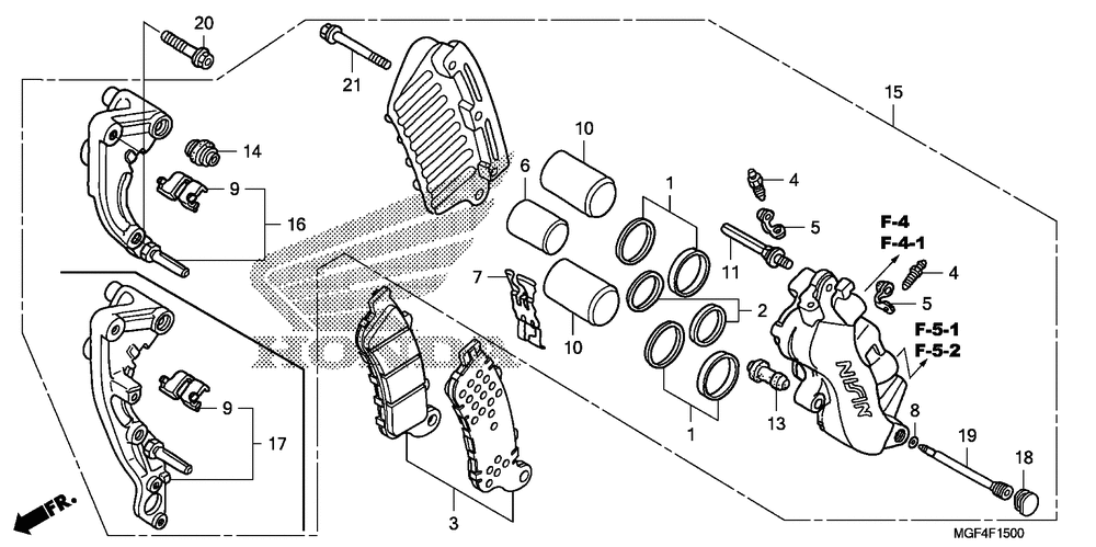 Front brake caliper