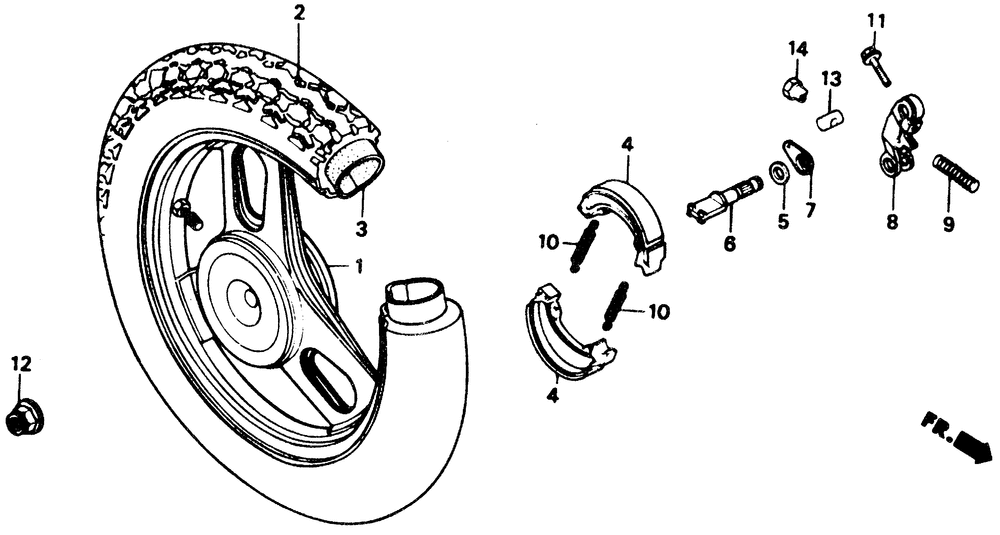 Rear wheel