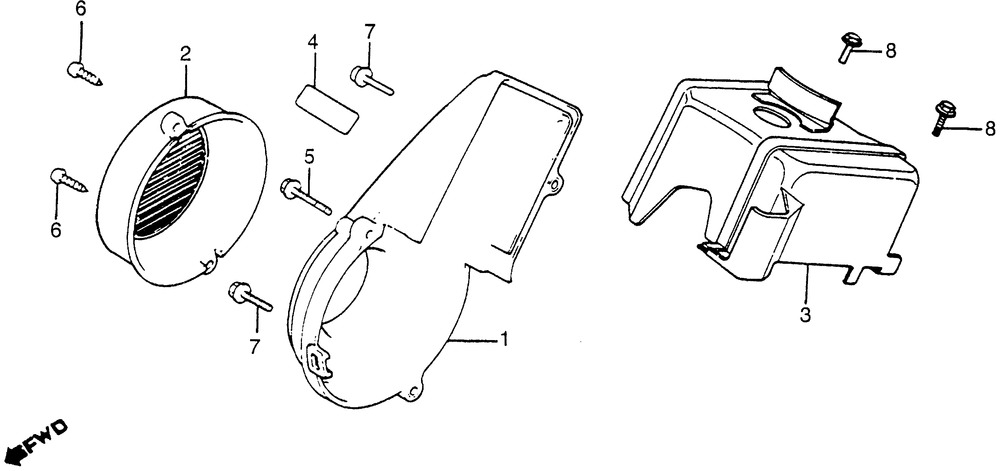 Fan cover & shroud & airguide cover