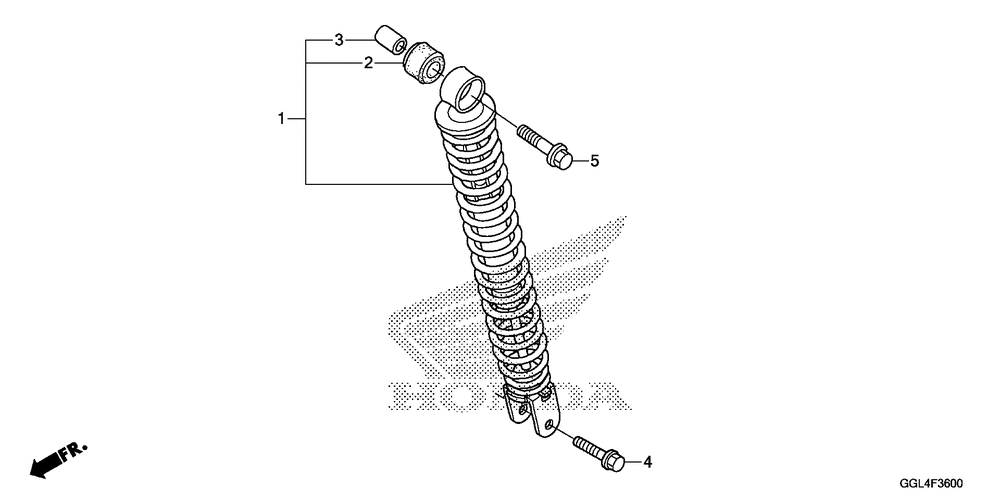 Rear shock absorber