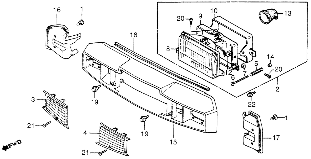 Headlight & front handlebar cover