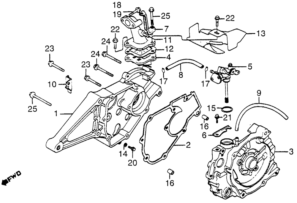 Crankcase & oil pump