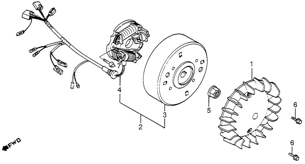 Cooling fan & alternator